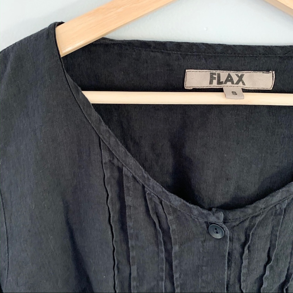 flax | linen henley blouse